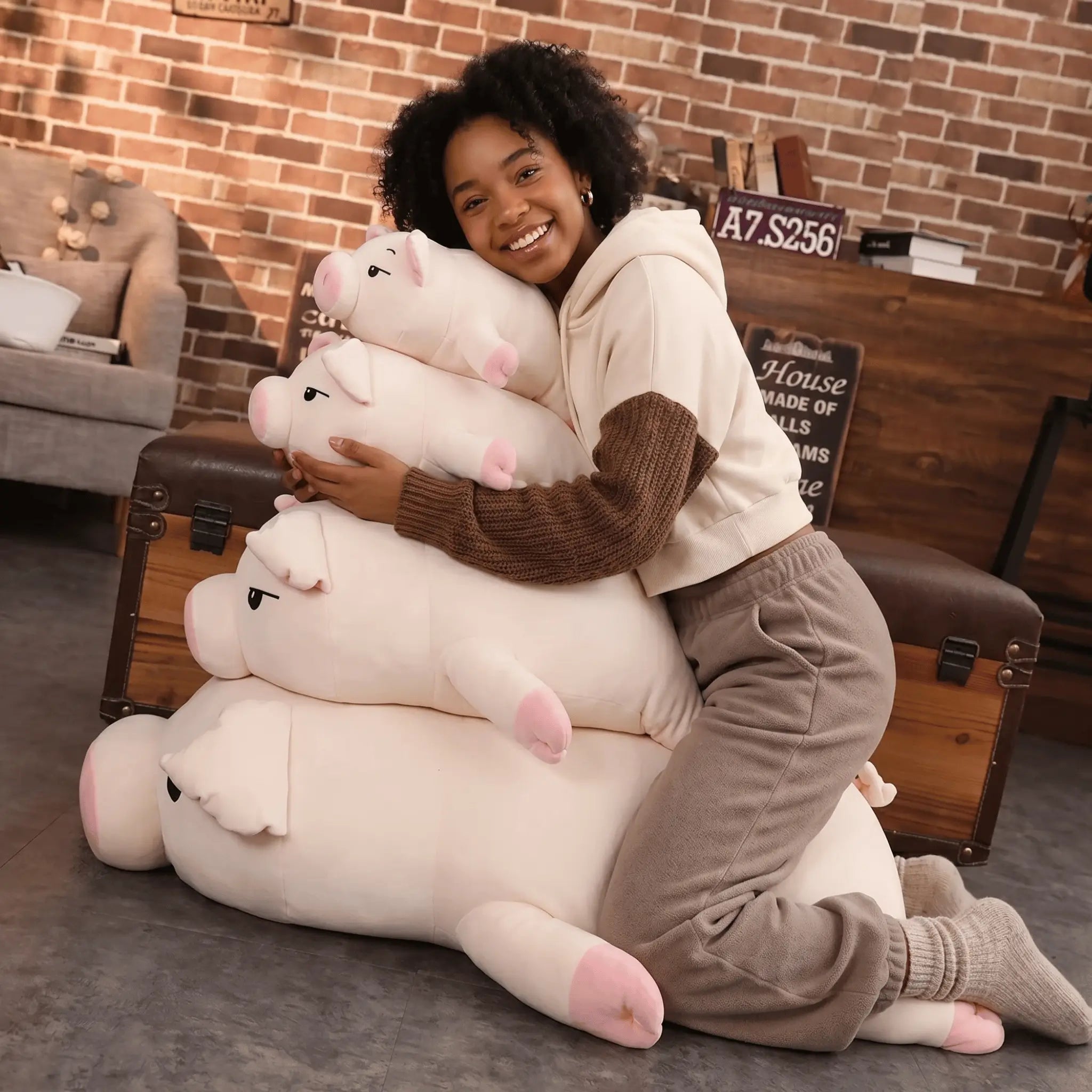 Rosie the Squishy Pink Pig Plush