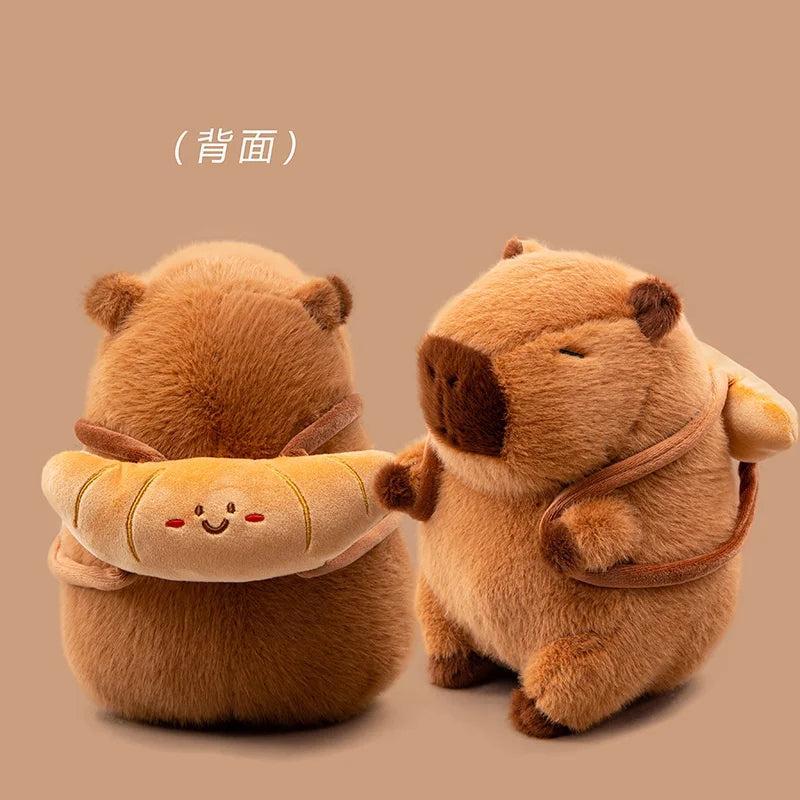 Capy the Kawaii Foodie Croissant Baguette Capybara Plush