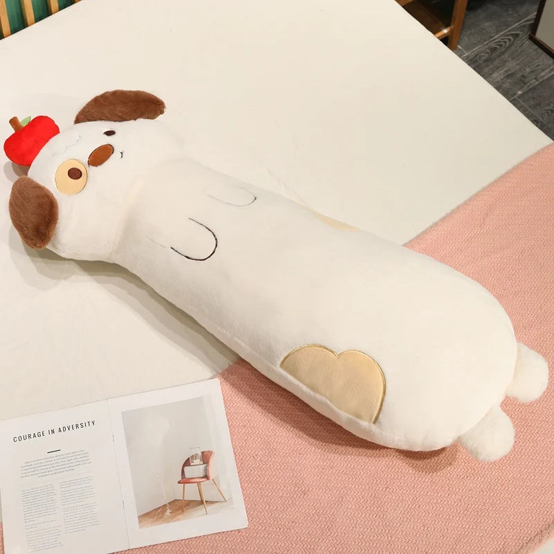 Long Body Snuggle Cat Seal Plush Pillow