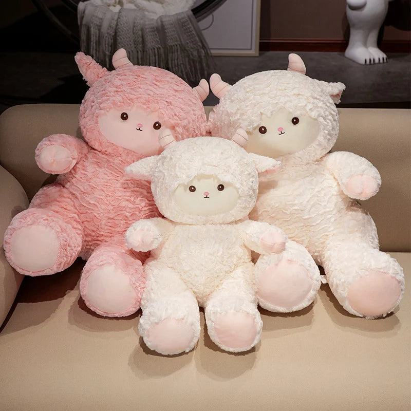 Woolly the Squishy White Lamb Farm Sheep Huggable Plushie