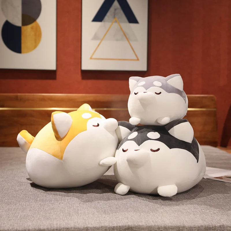 Shiba the Chonky Lying Fat Shiba Inu Sleeping Pillow
