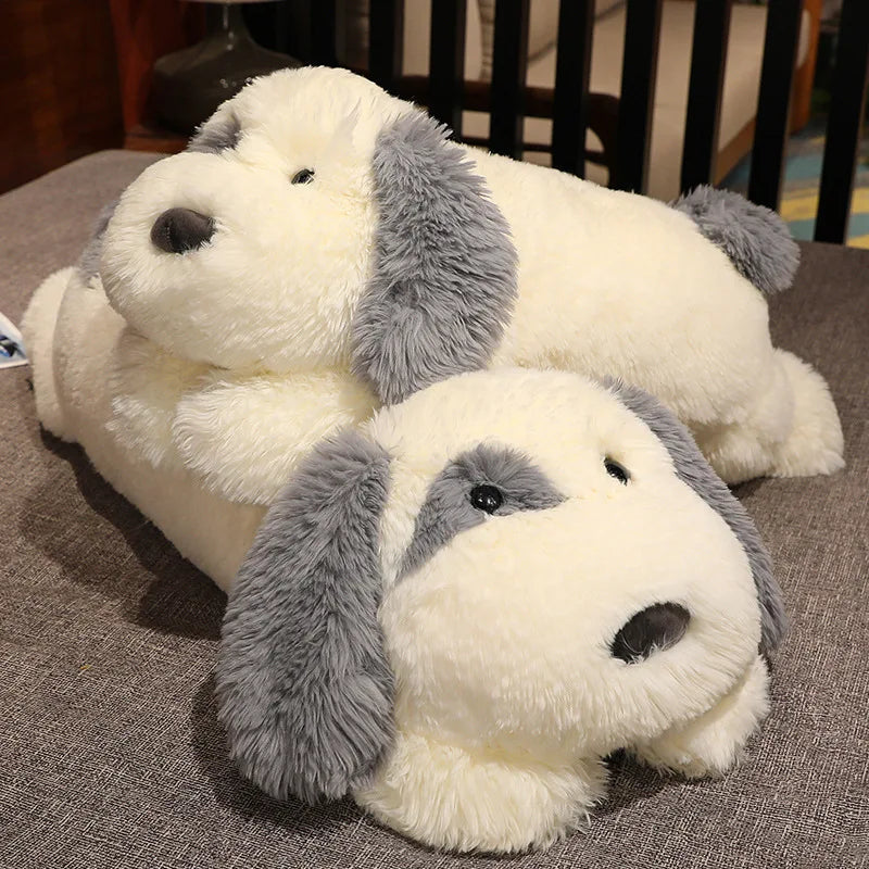 Biscuit the Fluffy Lying Dog Snuggle Pillow Plush