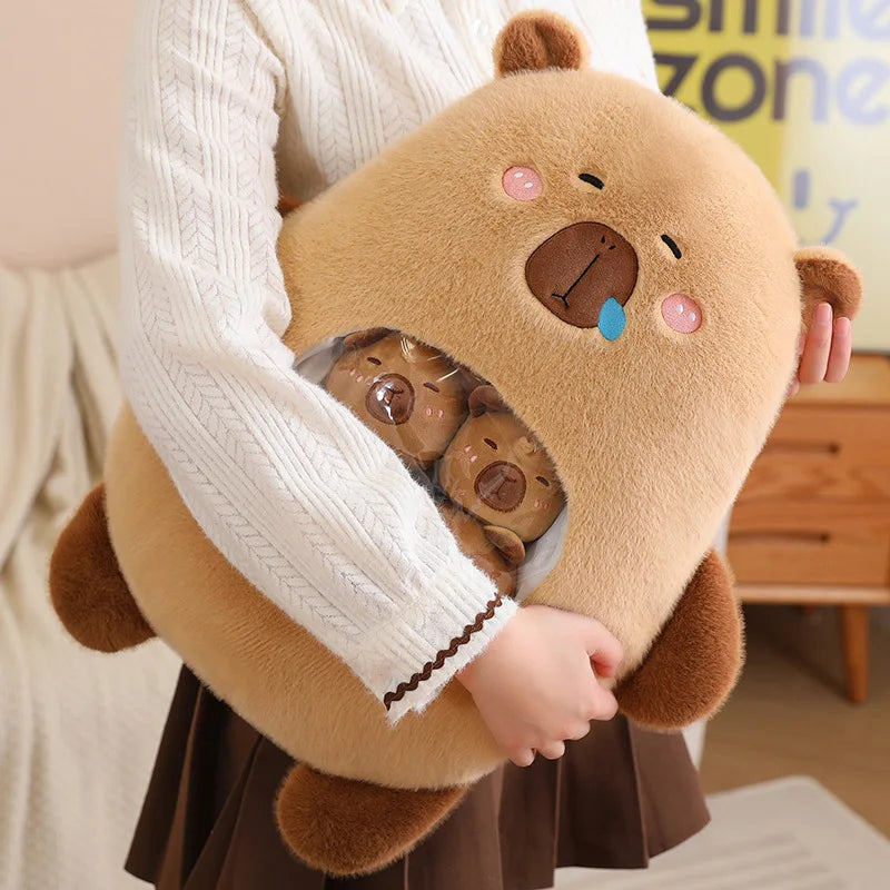 Capy the Squishy Six-Ball Capybara Bag Plush
