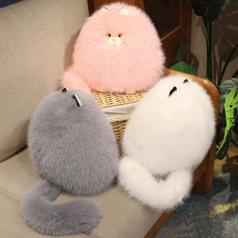 Velvety Soft Cat Snuggle Plush Pillow