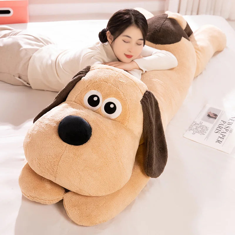 Biscuit the Giant Long Soft Dog Snuggle Plush Pillow