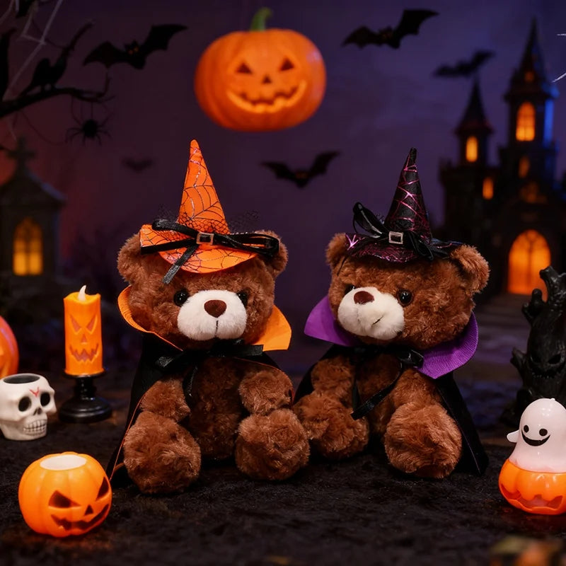 Spooky the Kawaii Halloween Cloaked Bear Plushie