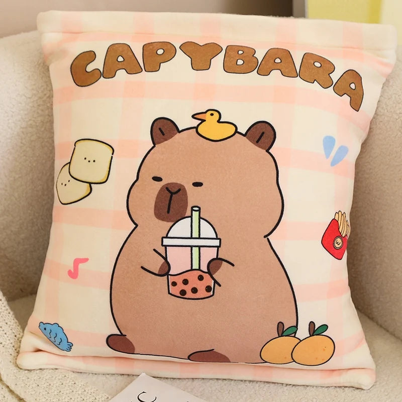 Capy the Squishy Six-Ball Kawaii Capybara Snack Bag Plush