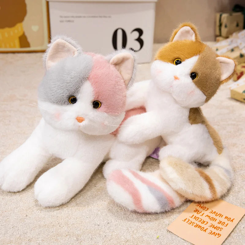 Napping Kitten Snuggle Plush Pillow
