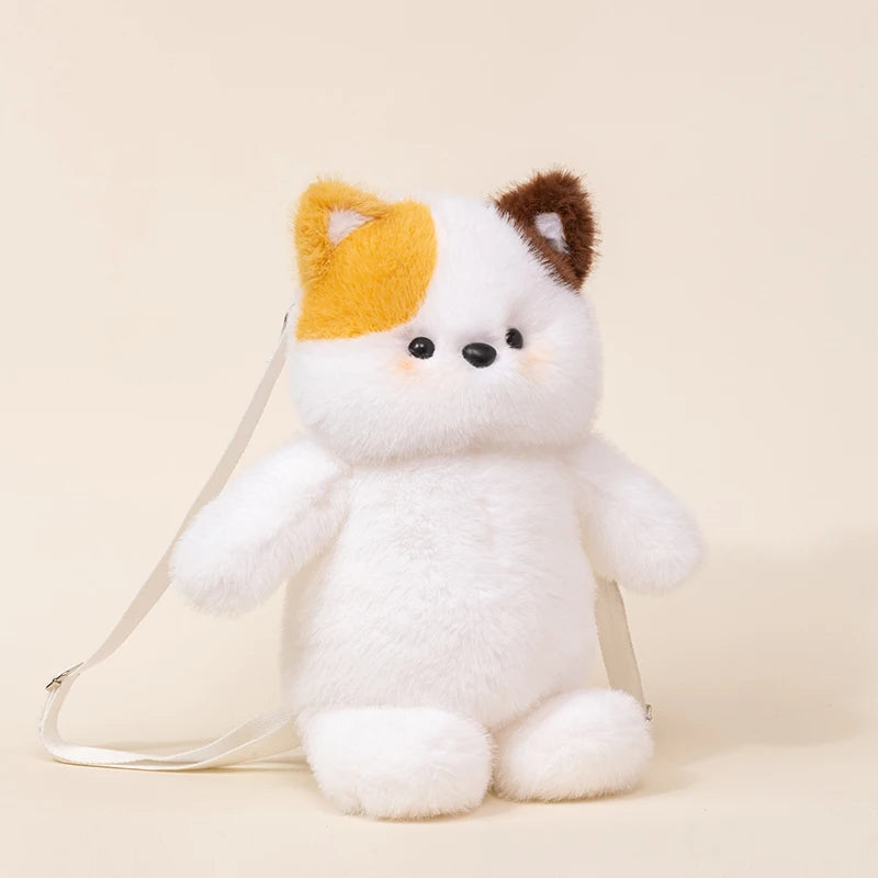 Kawaii Cat Bear Elephant Snuggle Plush Backpack Bag