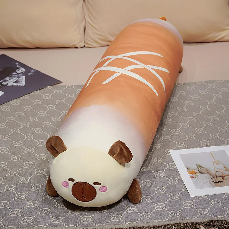 Capy the Long Bread Kawaii Capybara Sofa Plush Pillow