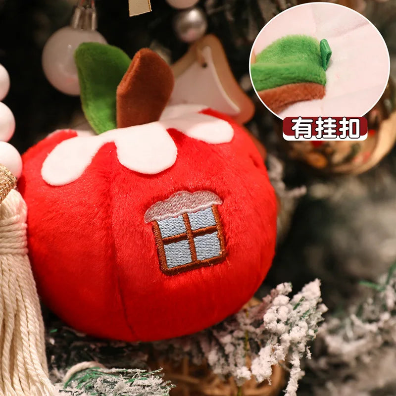 Jolly Christmas Snowman Fruit Gift Box Plushie Set