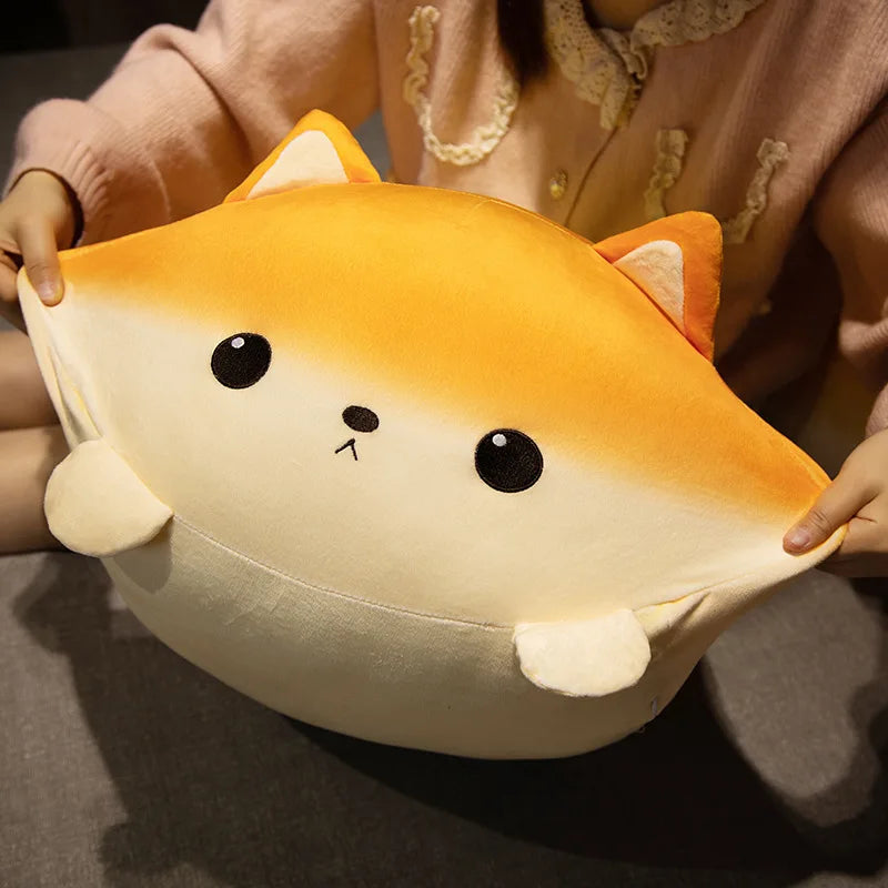 Toasty the Kawaii Bread Cat Snuggle Pillow Plush