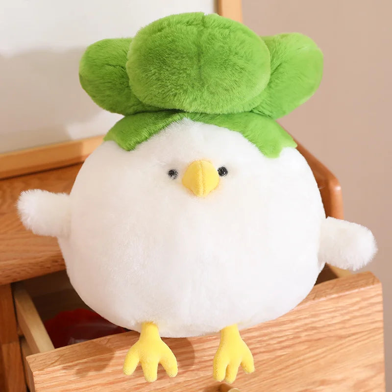 Clucky the Chicken Cabbage Vegetable Kawaii Plushie