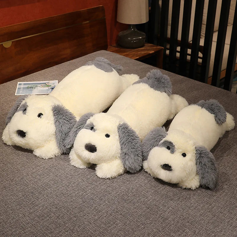 Biscuit the Fluffy Lying Dog Snuggle Pillow Plush