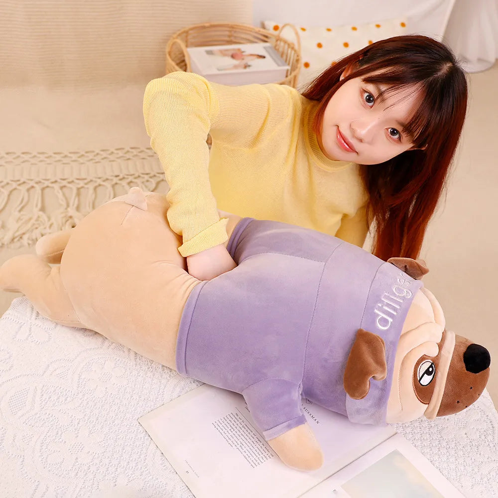 Wrinkles the Chubby Shar Pei Pug Dog Plush Pillow