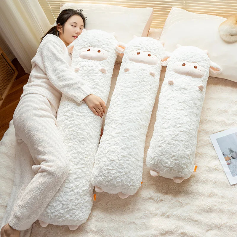 Giant Long Dozing Lamb Kawaii Plushie Pillow