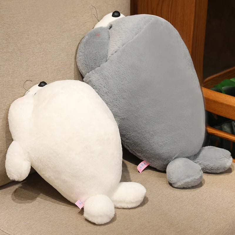 Sandy the Hairy Lying Seal Soft Plush Cushion
