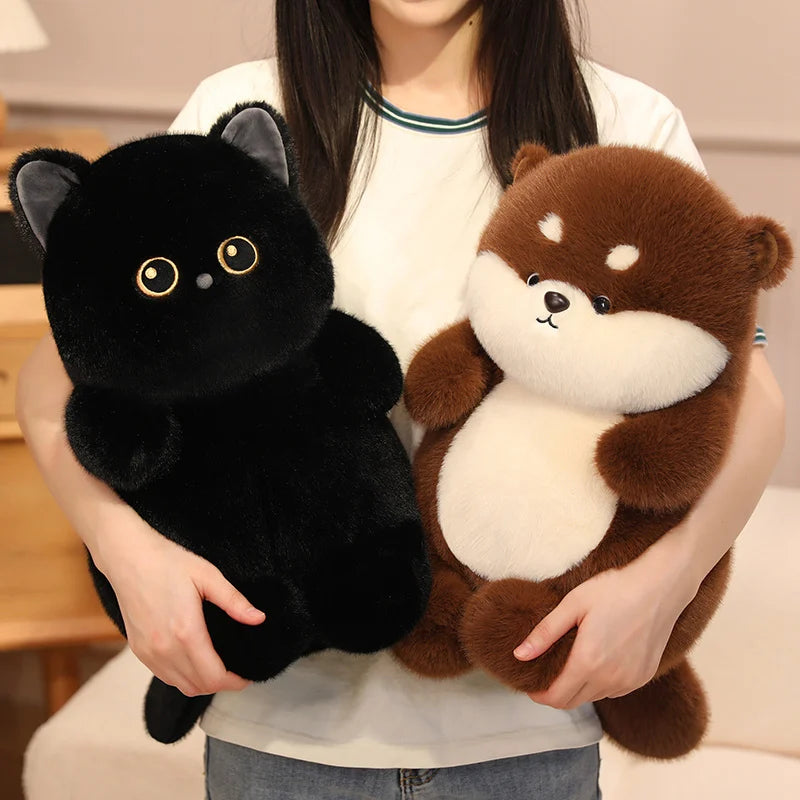 Fluffy Fox Puppy Black Cat Dino Beaver Plush Plushie