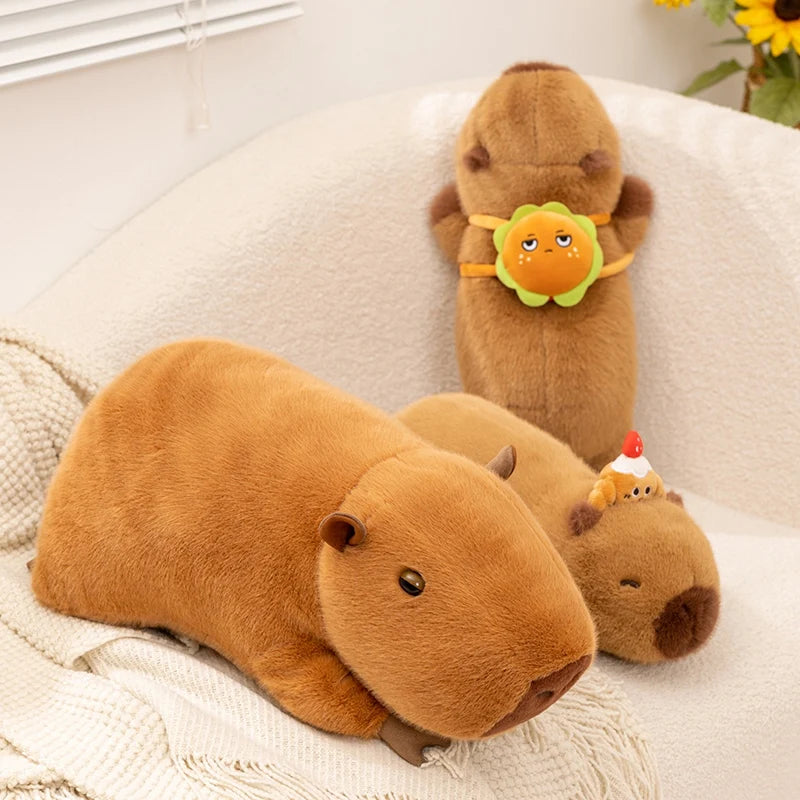 Capy the Hamburger Bread Capybara Plushie