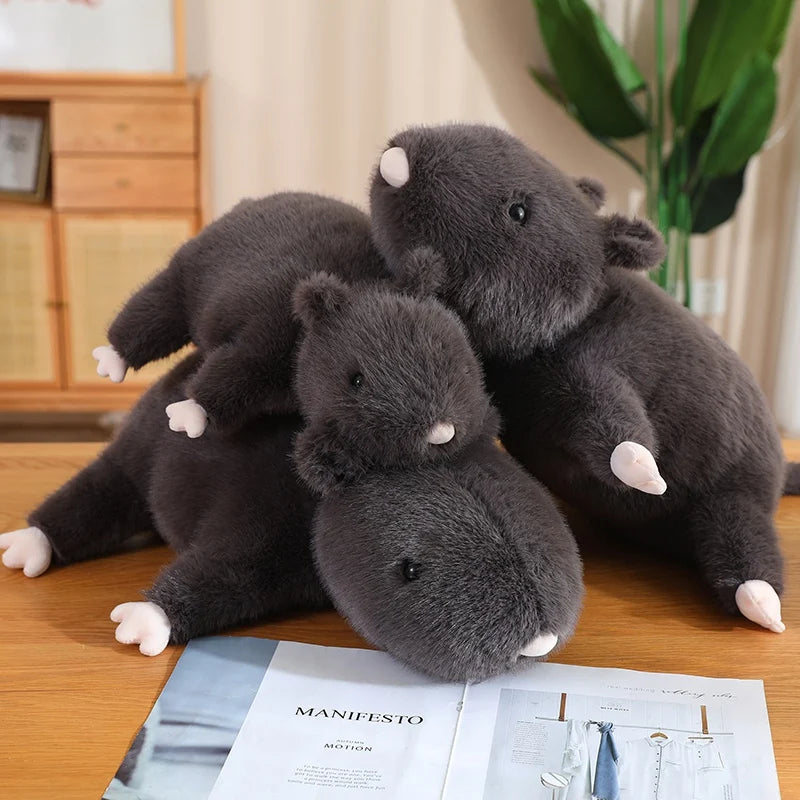 Squeaky the Simulated Furry Mouse Plush