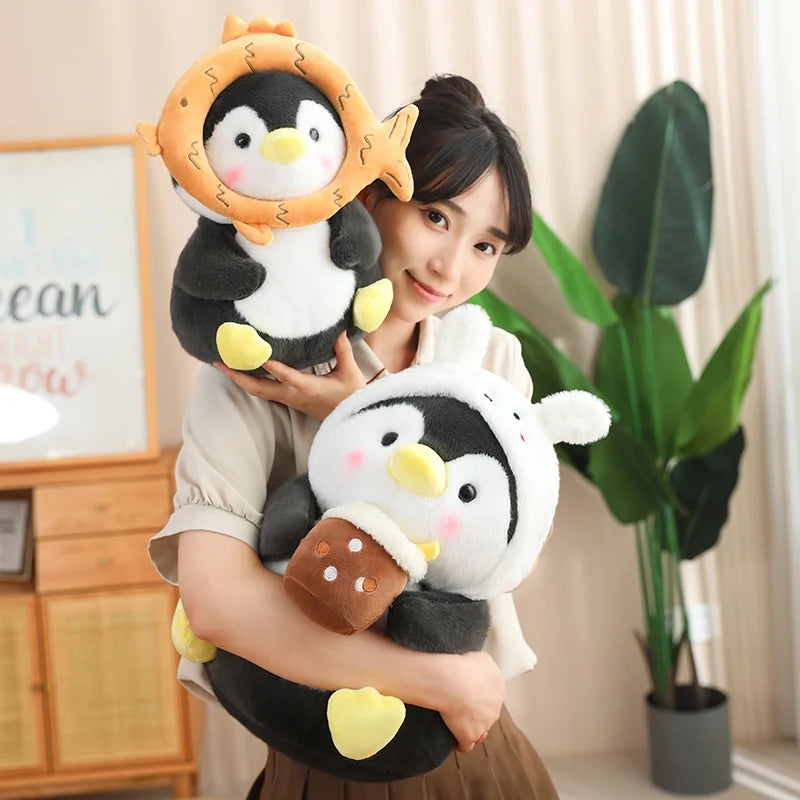 Waddles the Kawaii Shape-Shifting Penguin Plush Pillow