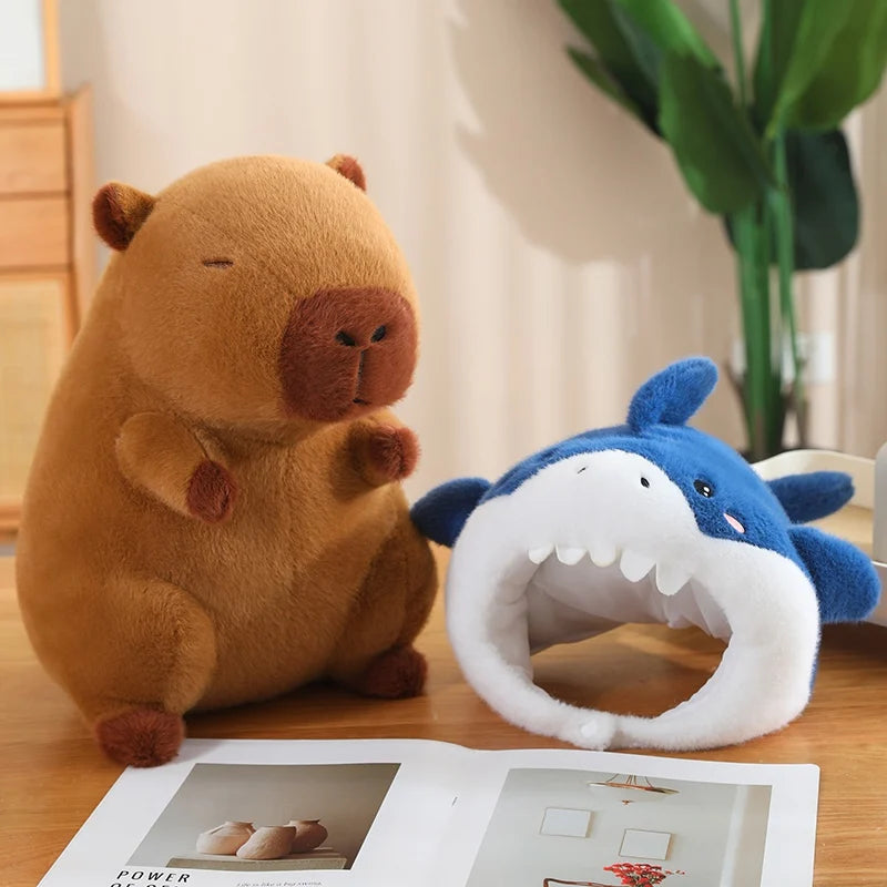Capy the Kawaii Shark Cosplay Capybara Snuggle Plushie