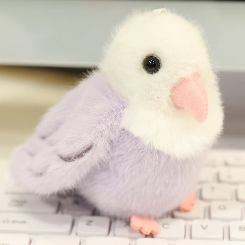 Polly the Kawaii Slap Band Parrot Bird Keychain Plushie
