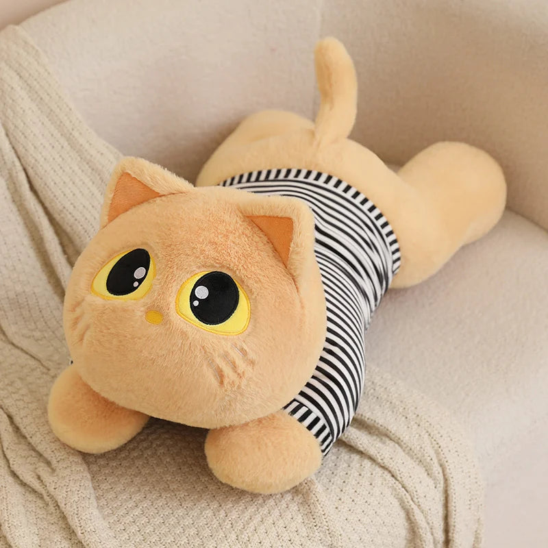 Luna the Kawaii Soft Lying Cat Plush Cushion
