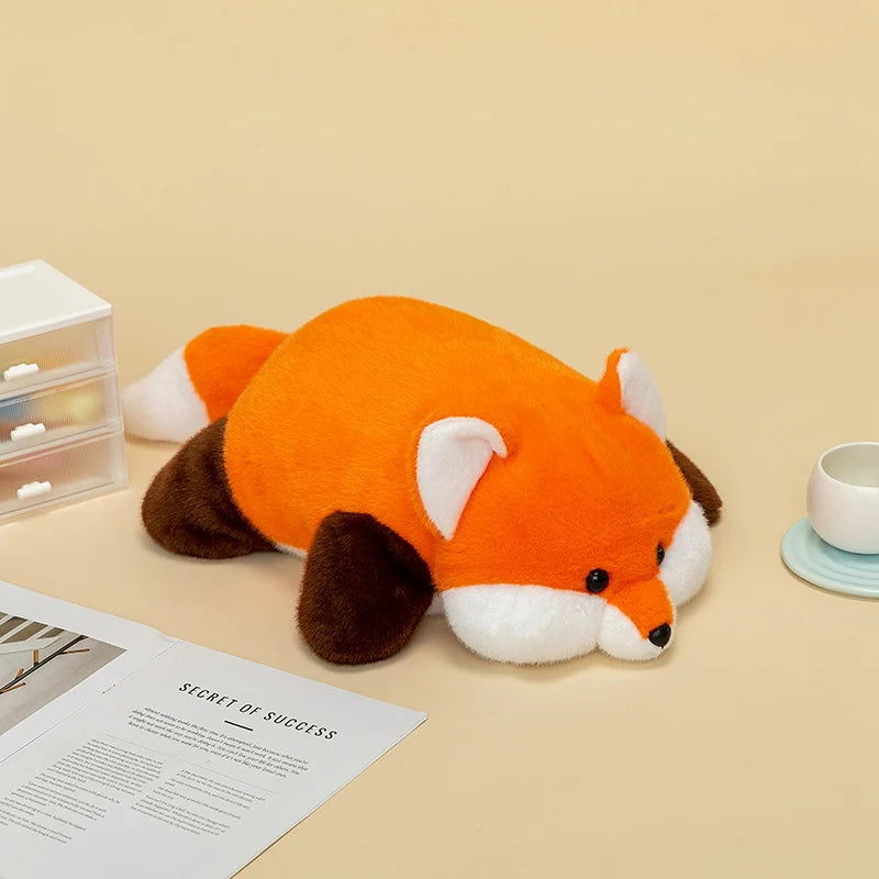 Fluffy Dino Red Panda Koala Fox Stuffed Plushie Set