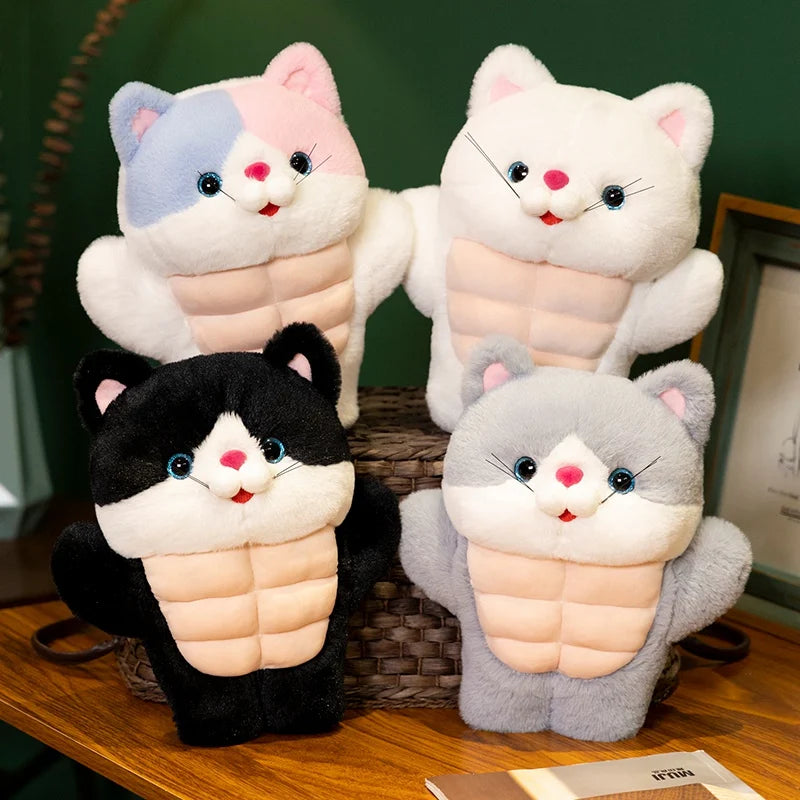 Muscles the Chonky Kawaii Cat Snuggle Plushie