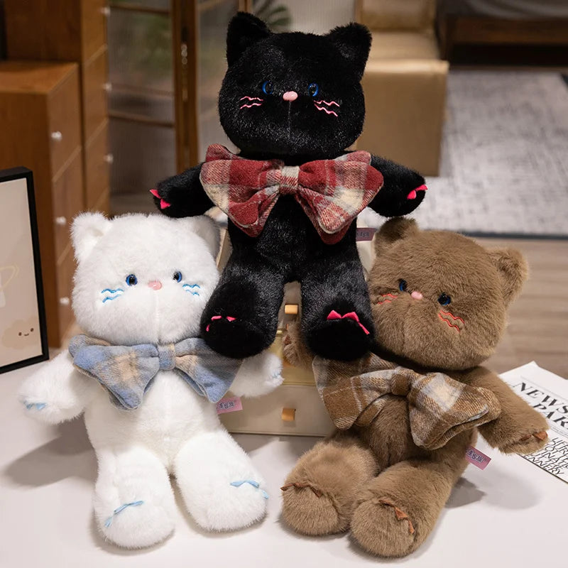 Bowtie the Kawaii Stuffed Kitten Cat Plushie