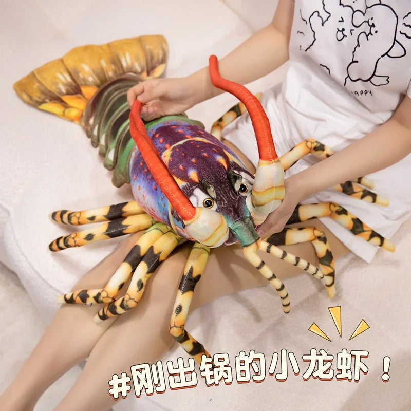 Clawdia the Kawaii Vivid Colorful Lobster Snuggle Plush Pillow