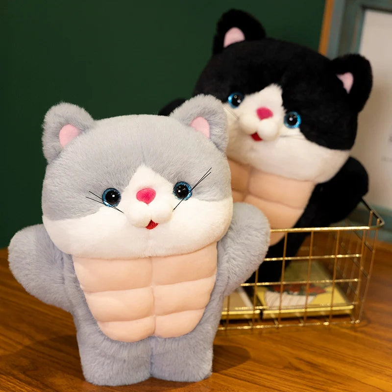 Muscles the Chonky Kawaii Cat Snuggle Plushie