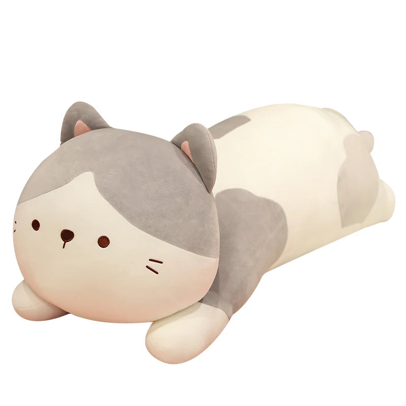 Long Drowsy Snuggle Cat Plushie