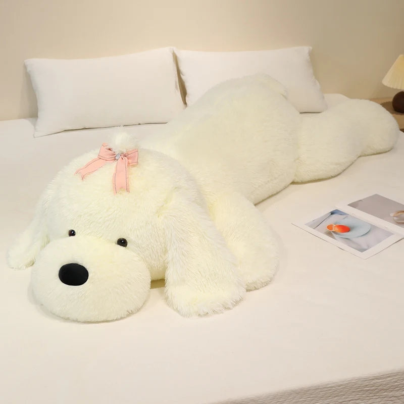 Giant Lying Puppy Kawaii Snuggle Plush Pillow