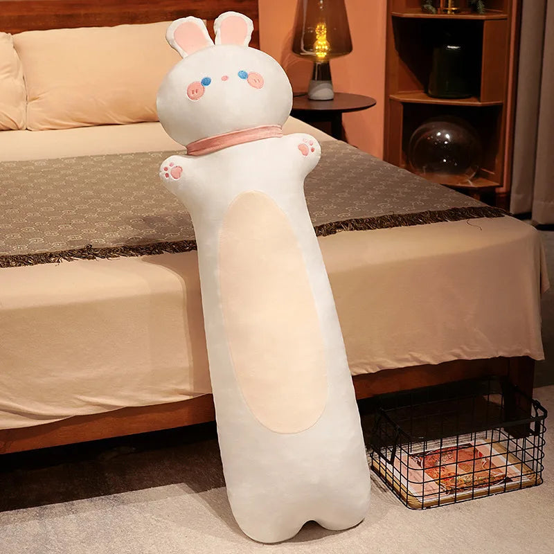 Noodle the Kawaii Long Fox Cat Rabbit Snuggle Plush Pillow