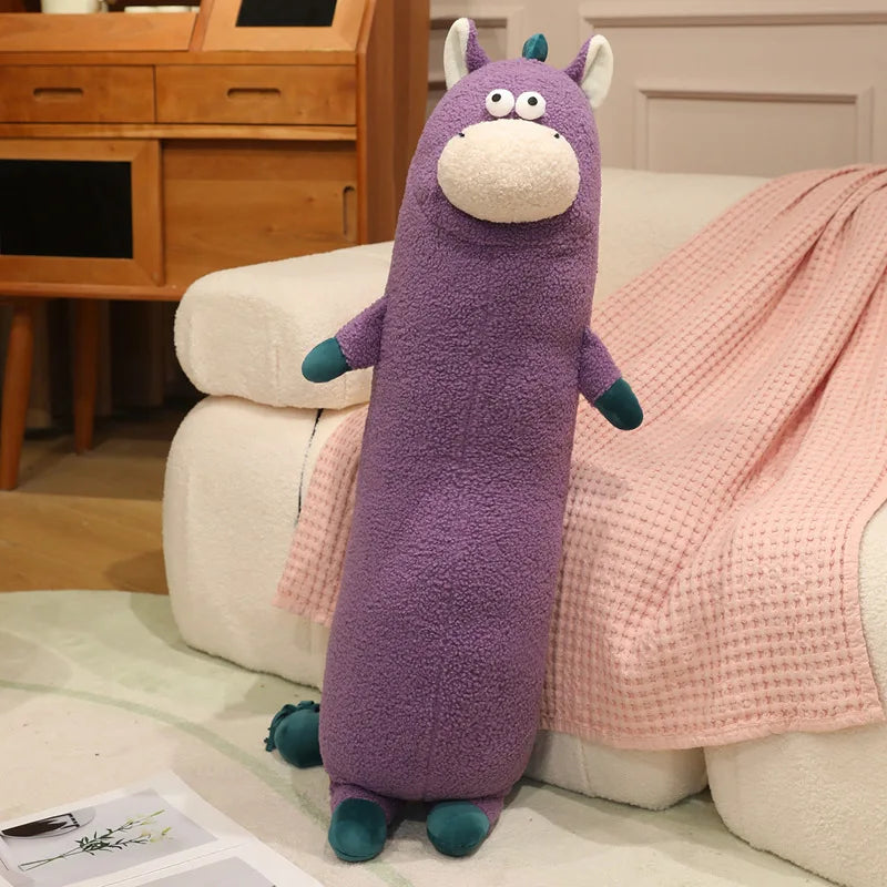 Loungy Kawaii Hippo Snuggle Plush Pillow