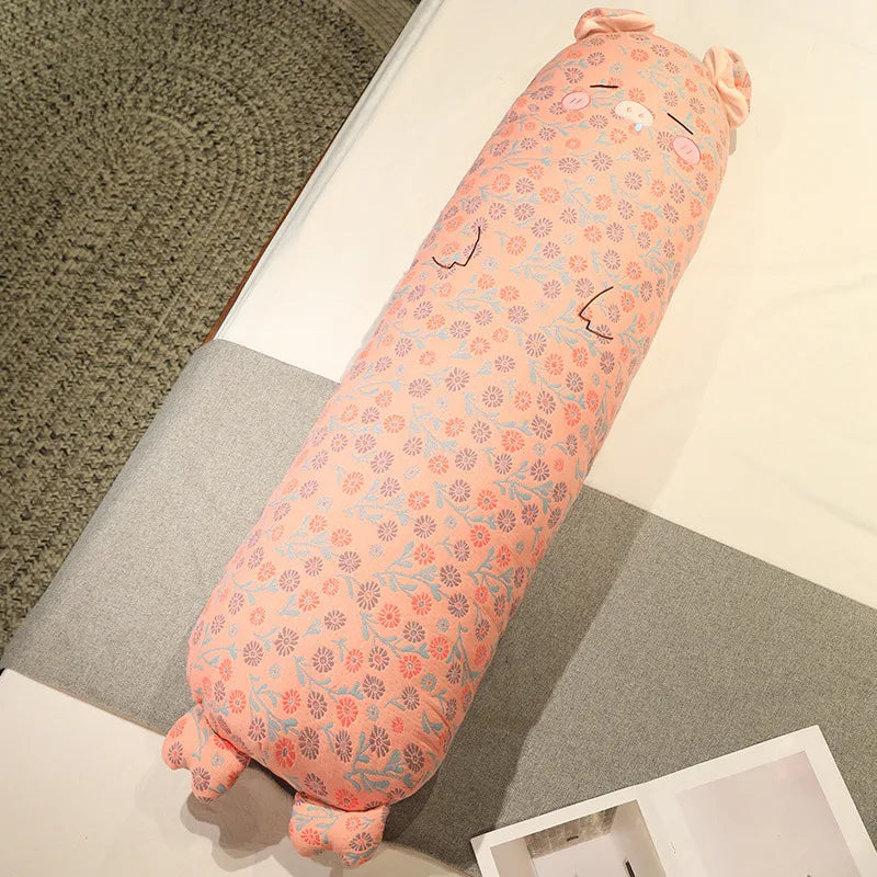 Long Sleepy Animal Plush Pillow Collection