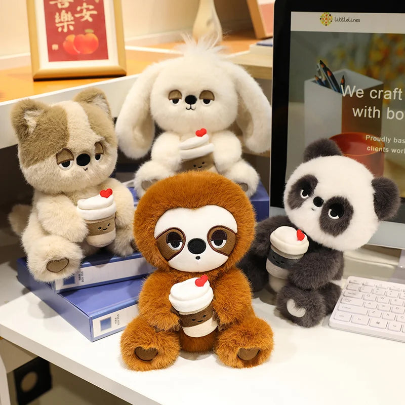 Drowsy the Sleepy Dark Circle Kawaii Panda Sloth Plushie