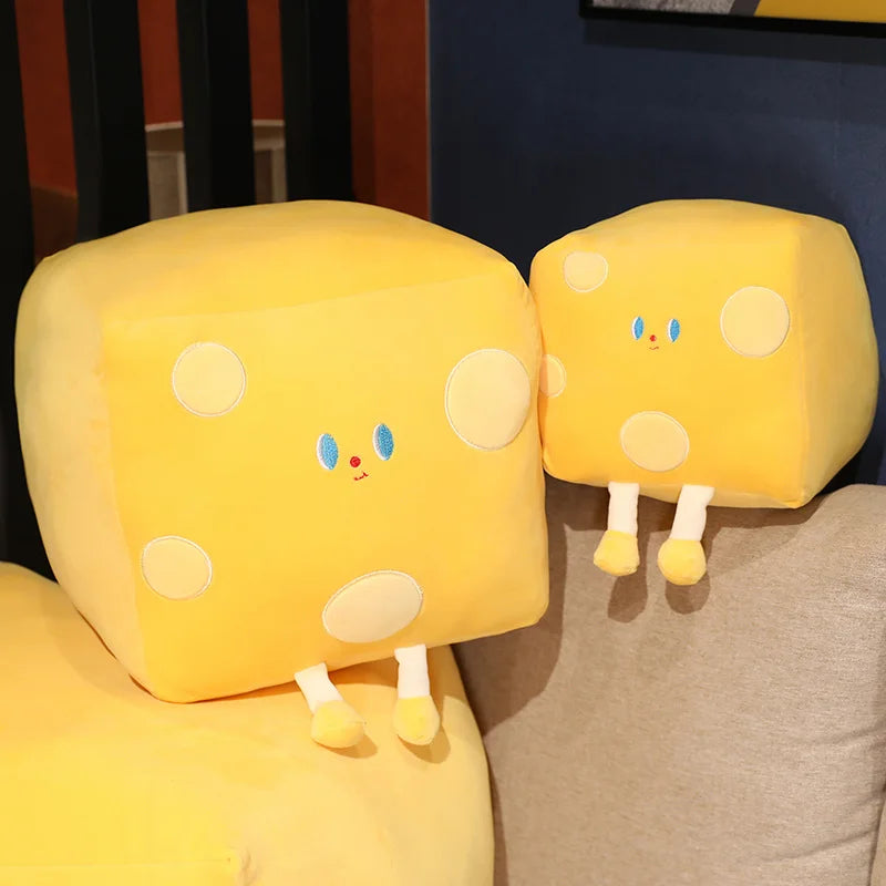 Cheeky Cheese & Butter Kawaii Plushie Pillow