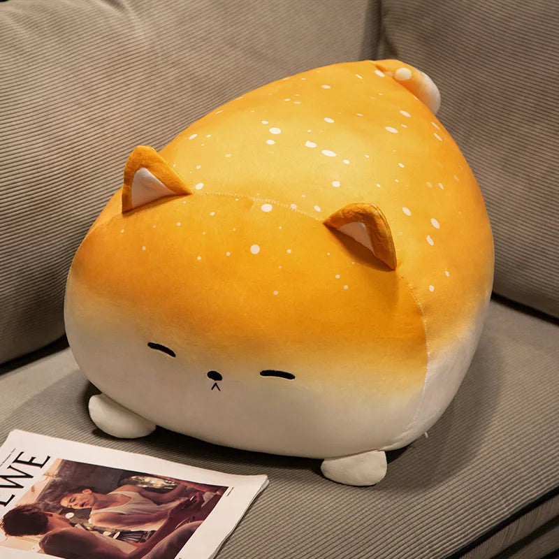 Toasty the Kawaii Bread Cat Snuggle Pillow Plush