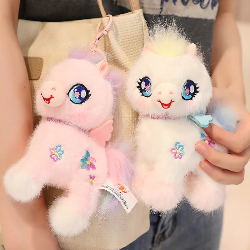 Dreamy Winged Rainbow Unicorn Kawaii Snuggle Plushie