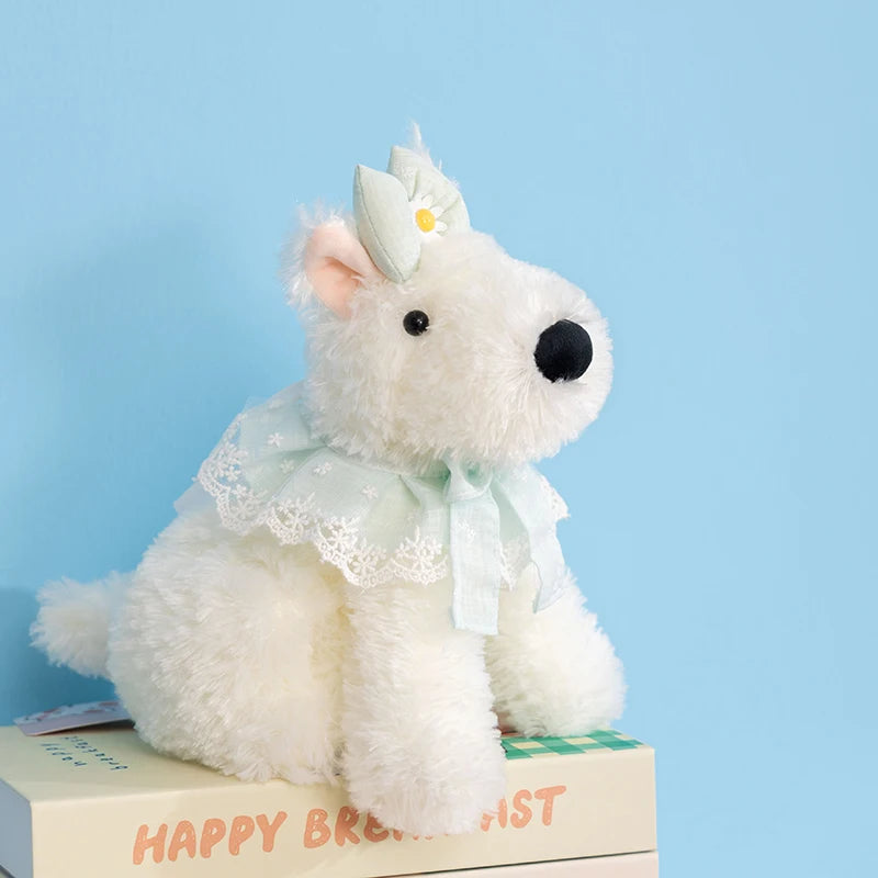 Chubby Kawaii Westie White Terrier Snuggle Plush Pillow