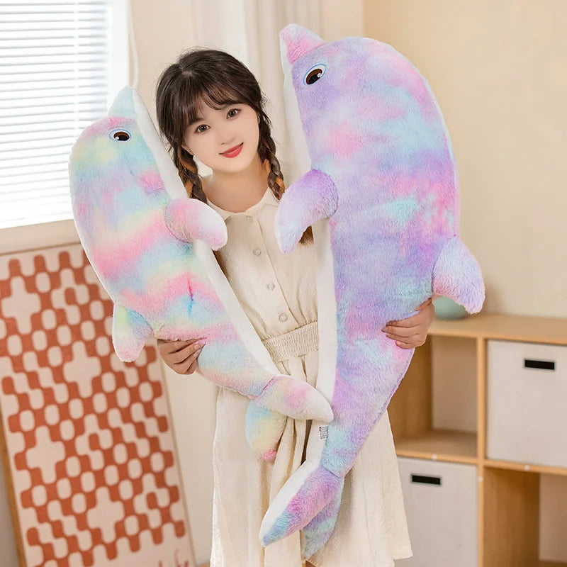Dolphy the Giant Sleepy Kawaii Dolphin Plush Pillow
