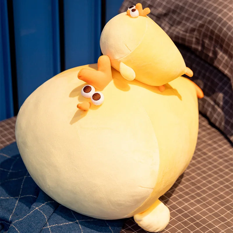Sunny the Round Sleepy Yellow Chick Plush