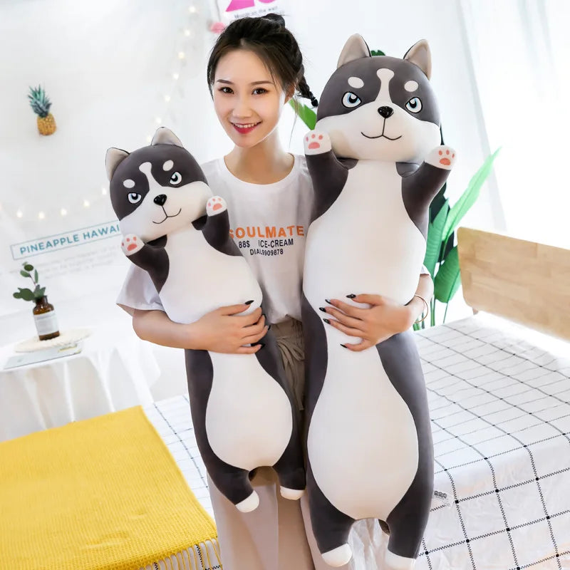Biscuit the Giant Long Husky Snuggle Pillow