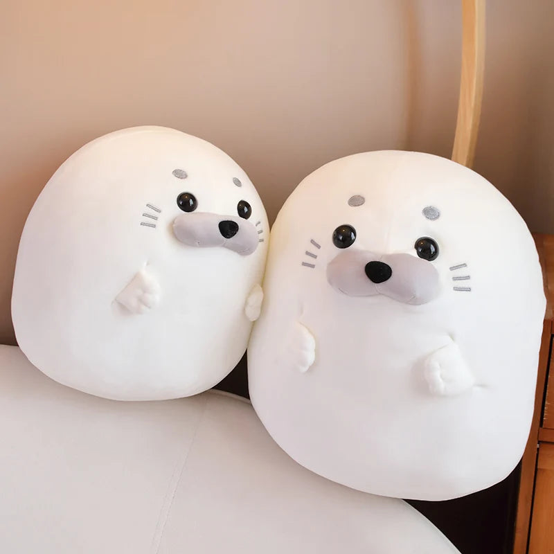 Blubba the Round Kawaii Seal Pillow Plush