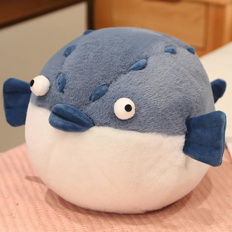 Fatty the Round Cat Crocodile Puffer Fish Plush Pillow
