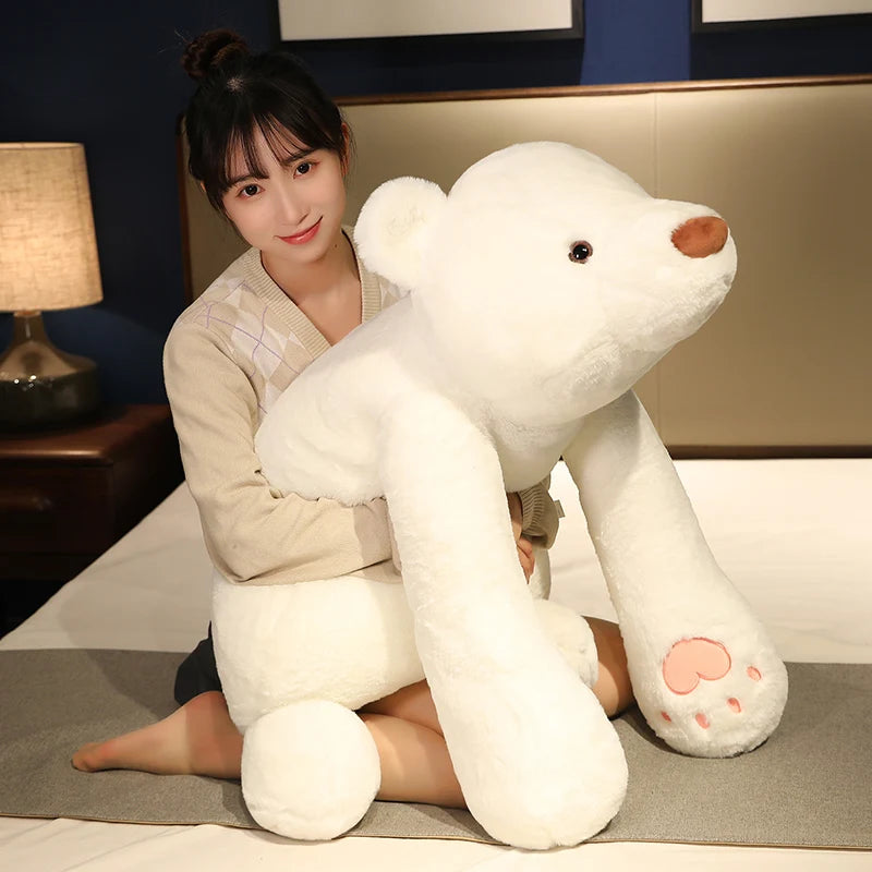Polar the Giant Long Arm Polar Bear Plush Pillow