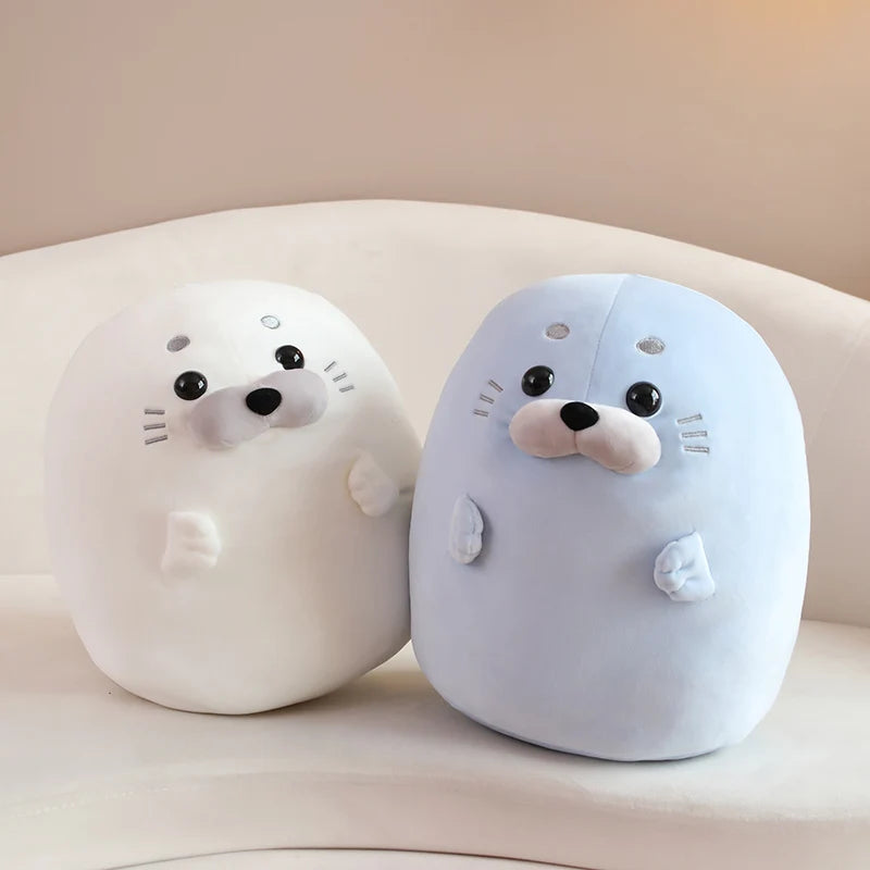 Blubba the Round Kawaii Seal Pillow Plush
